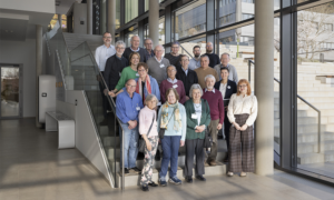 Retirees’ Afternoon participants gathered at the EMBL Imaging Centre in Heidelberg.