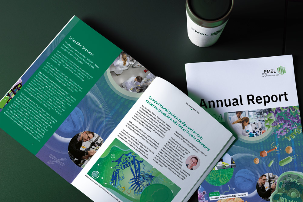 The EMBL annual report print out summary.