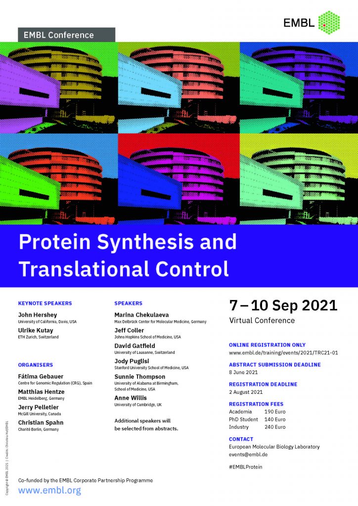 Protein synthesis conference poster