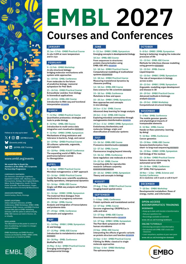 CCO courses poster 2027