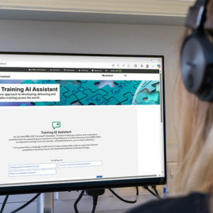 A user accesses the new EMBL-EBI Training AI assistant.
