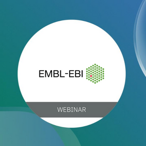 EMBL-EBI logo. Webinar.