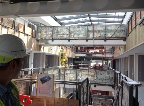 The EMBL-EBI South Building during construction.