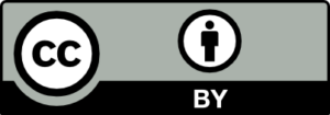 Creative Commons Attribution logo represented by a circle with CC in it and a second circle with a person icon in it.