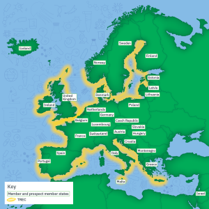 European Map Coastline TREC Expedition