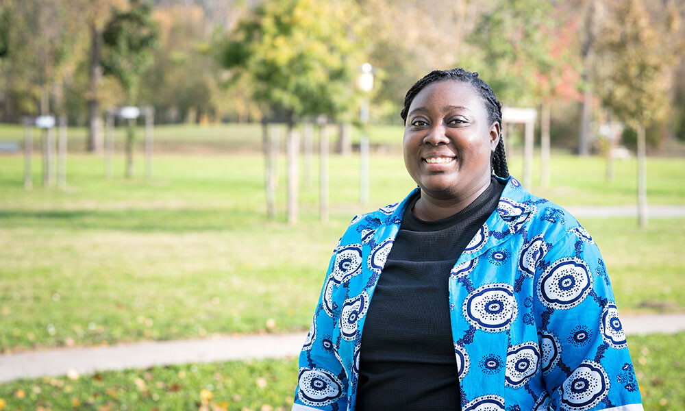photo of Maame Ekua Acquah at the EPN campus in Grenoble.