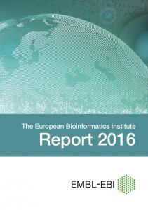 EMBL-EBI 2016 Annual report cover image