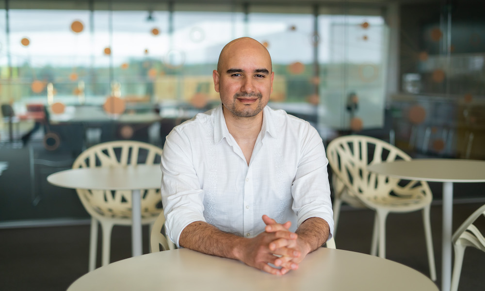 Man sitting at a table