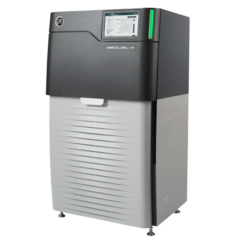 Photo of an PacBio Sequel IIe sequencer machine.