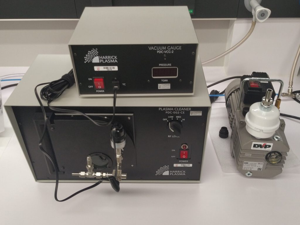 Plasma claner on laboratory bench