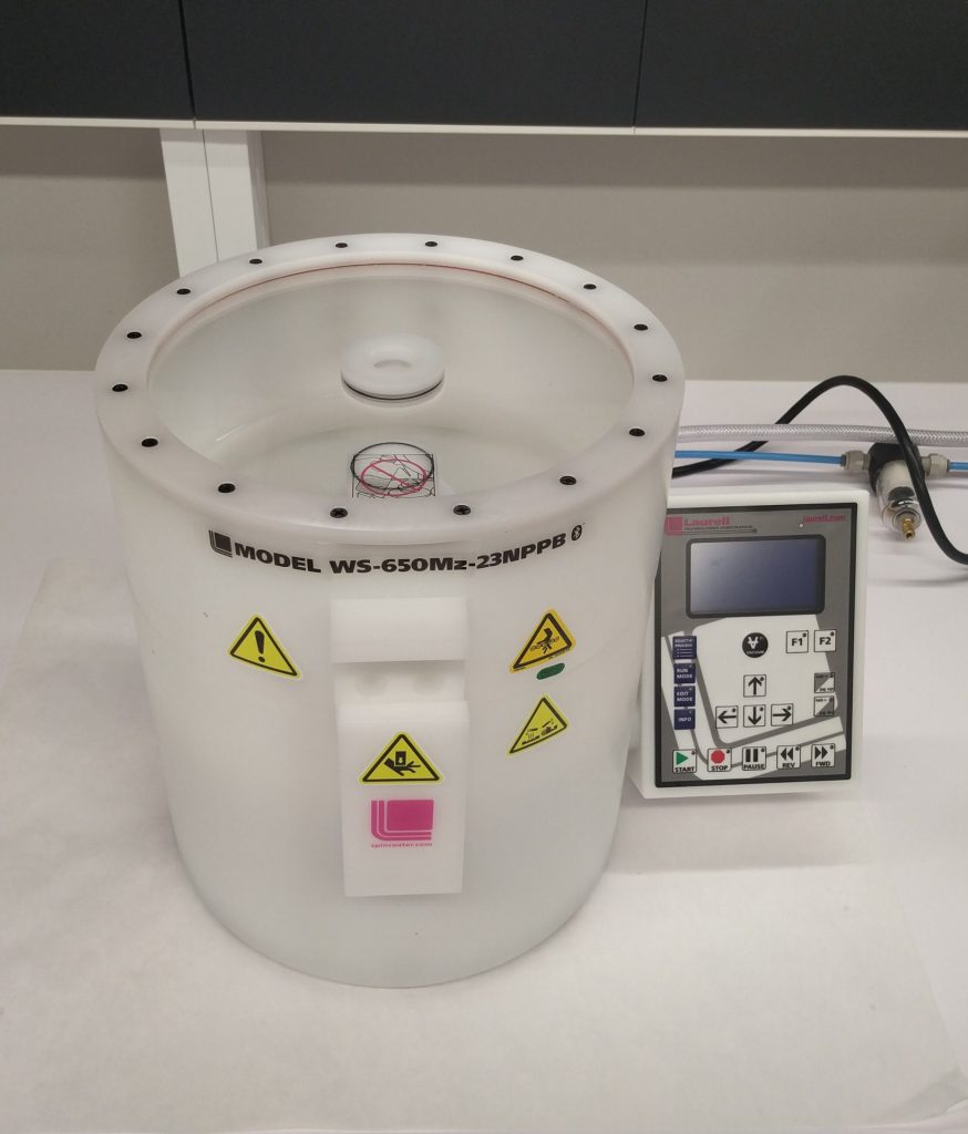 Laurell Spin Coater on a laboratory bench