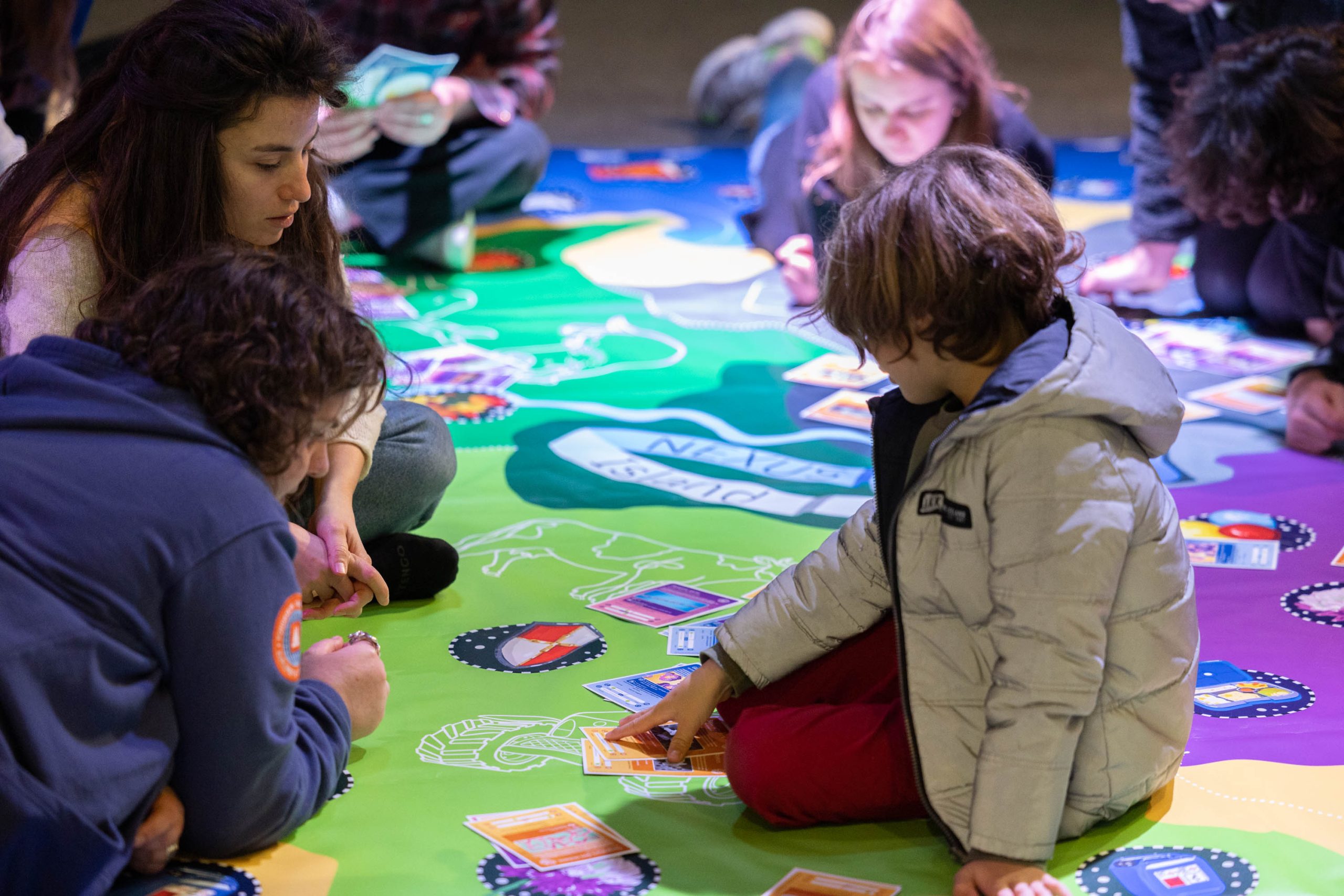 Children participating in a public engagement activity