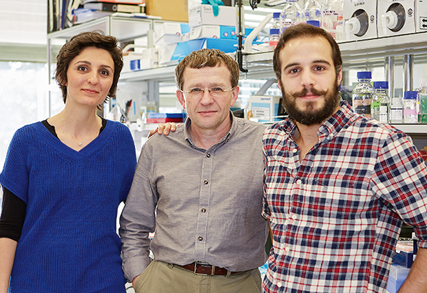 Fay Christodoulou, together with EMBL’s Vladimir Benes and Miroculus’ João Pereira de Lima