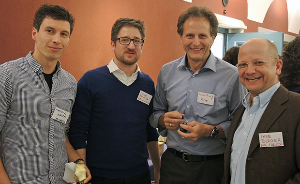 Matthias Haffke, Postdoc, Novartis Pharma, Basel (EMBL Grenoble: PhD Student, 2010-2015); Christoph Bieniossek, Senior Scientist, Roche Pharmaceuticals (EMBL Grenoble: postdoc, 2009-2013); Michael Hennig, Director, F. Hoffmann - La Roche Ltd. (EMBL Hamburg: PhD Student, 1990-1993); Imre Berger, EMBL Grenoble Group Leader