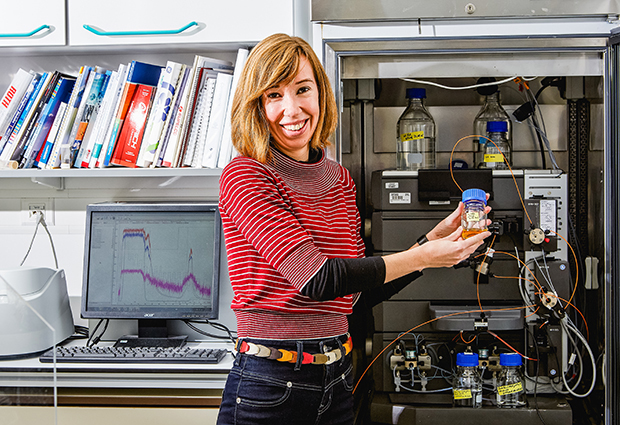 Kim Remans heads EMBL's Protein Expression and Purification Core Facility. PHOTO: EMBL Photolab/Marietta Schupp