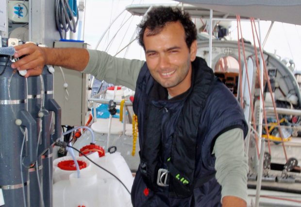 Hugo Sarmento aboard Tara. PHOTO: Tara Oceans/Hugo Sarmento