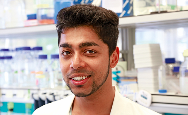 EMBL postdoc, Tuhin Bhowmick. PHOTO: EMBL/Rosemary Wilson