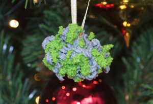 3D printout: molecular structure of a ribosome