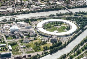 A birdview of European Photon and Neutron sciences campus. PHOTO by ILL