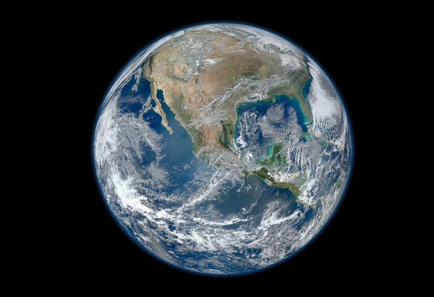 A photo of the Earth