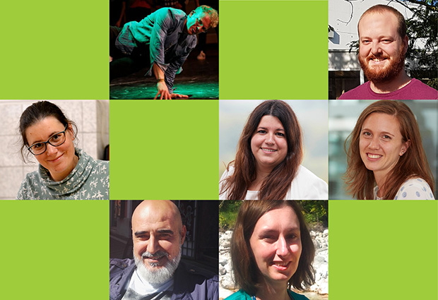 Collage of photos of some humans of EMBL discussed in this article