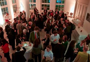 ERC Scientific Council members and local scientists get a chance to mingle at a reception and formal dinner at the Prinz Carl Palais in Heidelberg