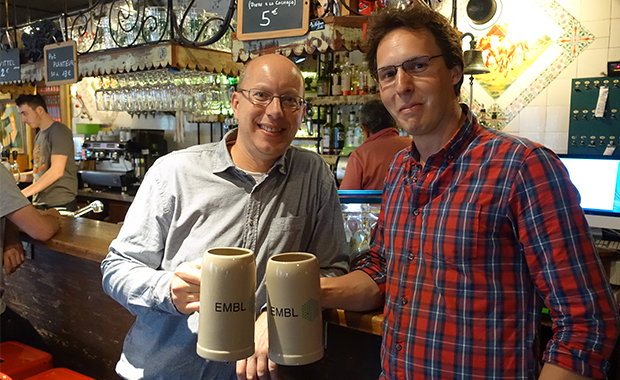 Andrew McCarthy and Francesco Bisiak at Pint of Science.