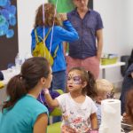 Activities included face painting. PHOTO: Photolab /EMBL