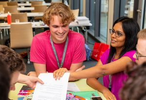 EIPOD postdocs work together as part of the Corporate Summer School.