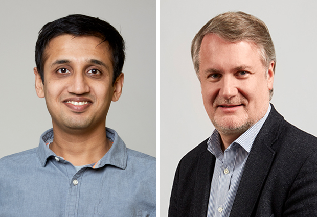 Tanmay Bharat and Patrick Baeuerle, winners of the EMBL's 2019 alumni awards