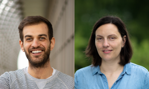 EMBL's Equality and Diversity Officers. Zac O'Sullivan (left) and Luisa Vieites Rodrigues (right)