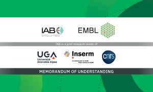 IAB and EMBL logos highlight the Memorandum of understanding between the organisations.