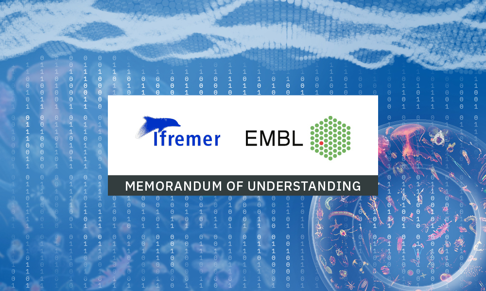 Logos of Ifremer and EMBL with text: 