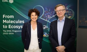 EMBL DG Edith Heard with SciLifeLab Director Olli Kallioniemi.