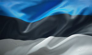 The Estonian flag