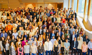 Group photo of the participants of the 12th annual meeting of the Nordic EMBL Partnership for Molecular Medicine in Espoo, Finland.
