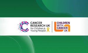 Cancer Research UK and Children with Cancer UK logos.