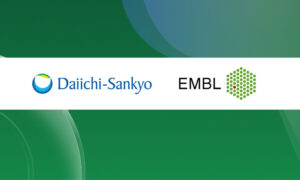 The logos of Daiichi Sankyo and EMBL next to each other.