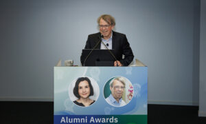 Stephen Cusack, EMBL’s 2026 Lennart Philipson recipient, during Alumni Awards Ceremony in 2026.