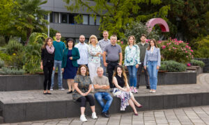 This group image shows a delegation of Bulgarian scientists with EMBL council delegates Stoyno Stoynov and Mikaela Stancheva, as well as members of EMBL International Relations team.