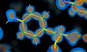 Structure representing the chemical bonds in a molecule